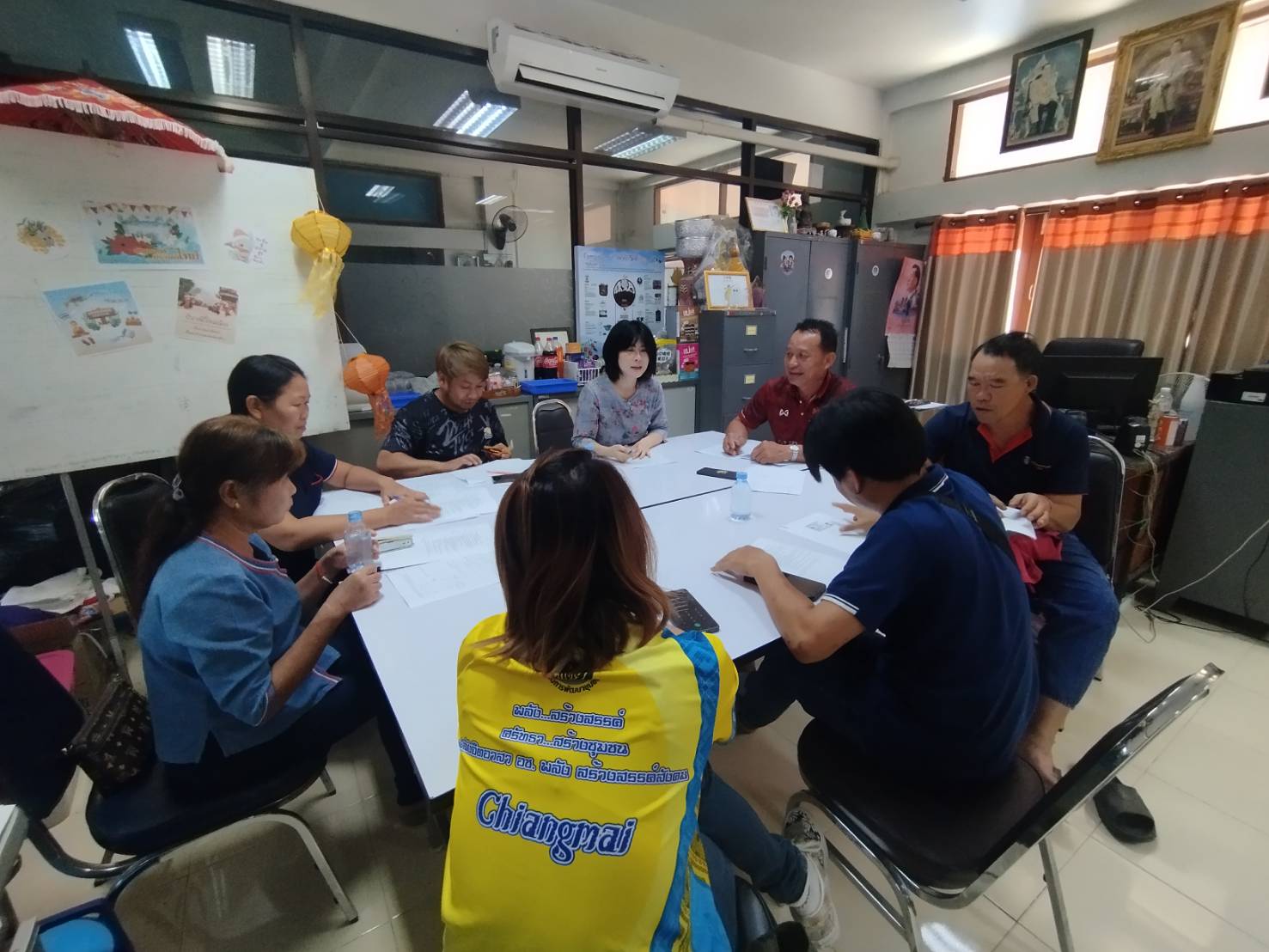 พช.ไชยปราการ ประชุมผู้นำอาสาพัฒนาชุมชน (ผู้นำ อช.) ไตรมาส 3/2568